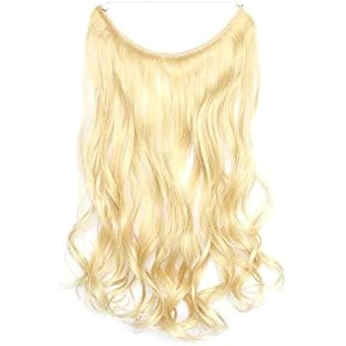 DILLARDS Light Yellow Wig Piece Vogue Seamless Hair Extension - Image 1